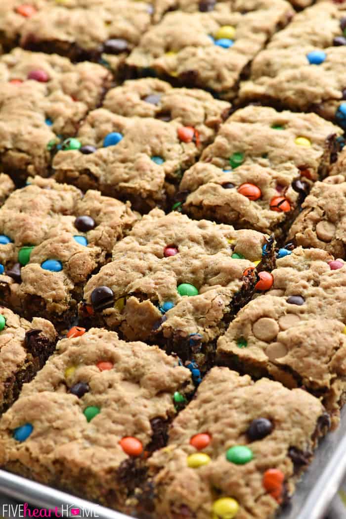 Monster cookie bars yellow bliss road