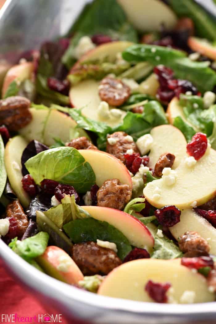 Holiday Honeycrisp Salad for Christmas or Thanksgiving