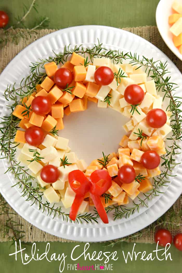 Holiday Cheese Wreath