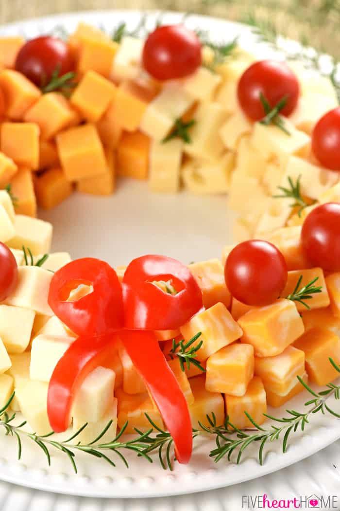 Holiday Cheese Wreath