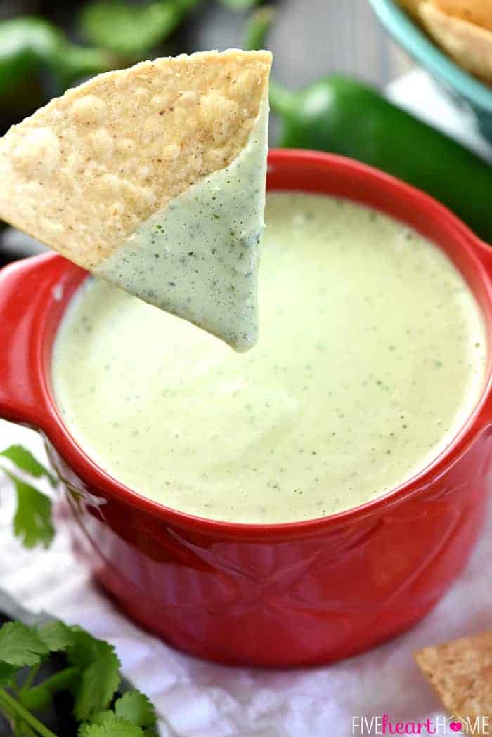 Creamy Jalapeño Dip {Chuy's Copycat Recipe}