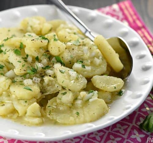 Swabian Kartoffelsalat Simple German Potato Salad Fivehearthome