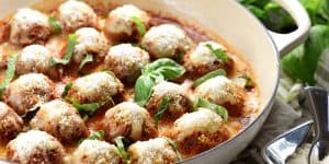 Parmesan Meatball Skillet