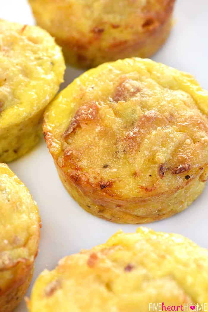 Aerial close-up of Frittata Muffins.