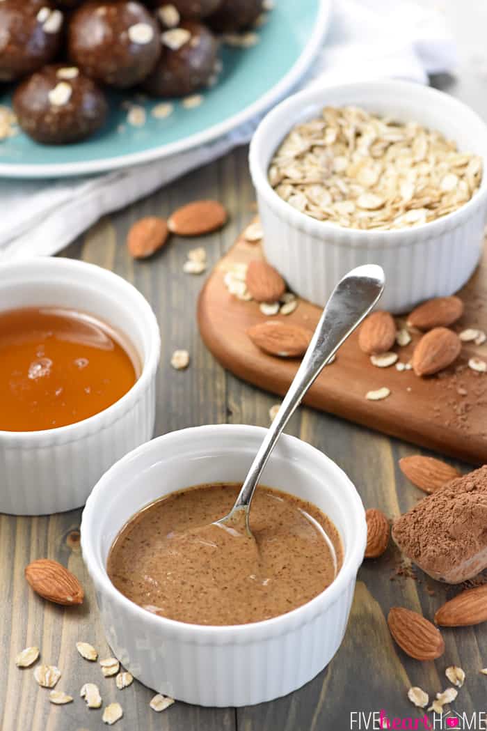 Almond Butter, Honey and Oats