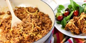 One-Pan Cheesy Beef Taco Skillet {Homemade Hamburger Helper}