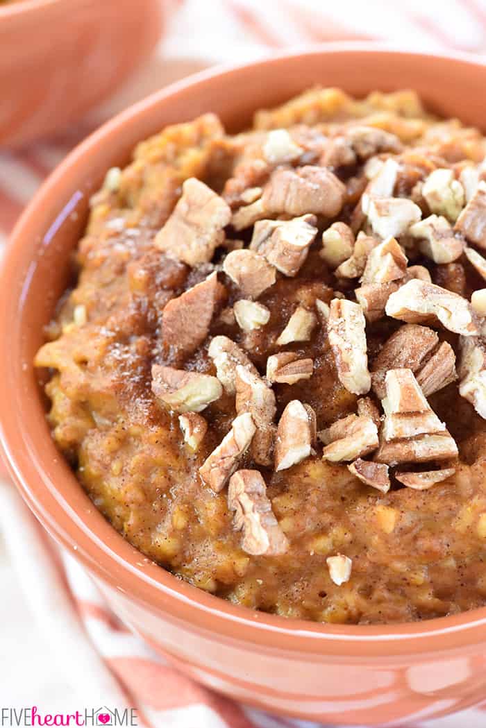 Pumpkin Steel Cut Oatmeal.