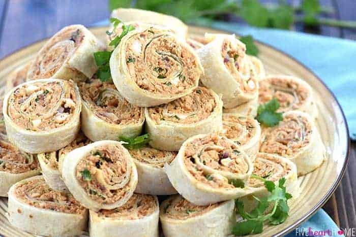 BBQ Chicken Tortilla Pinwheels