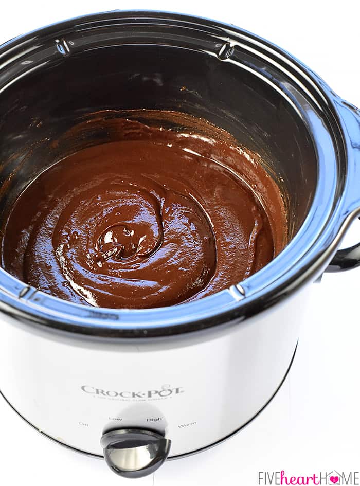 Little Dipper CrockPot Peanut Butter Fondue - A Year of Slow Cooking