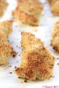 Crunchy Baked Chicken Tenders • FIVEheartHOME