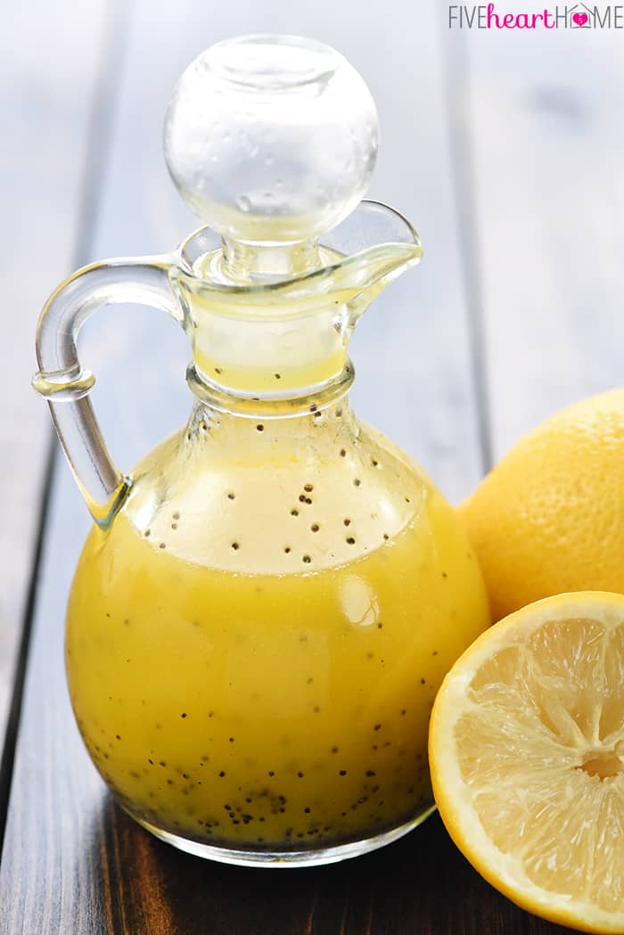 Bottle of Lemon Vinaigrette.