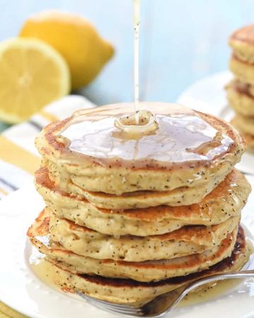 Whole Wheat Lemon Poppy Seed Pancakes