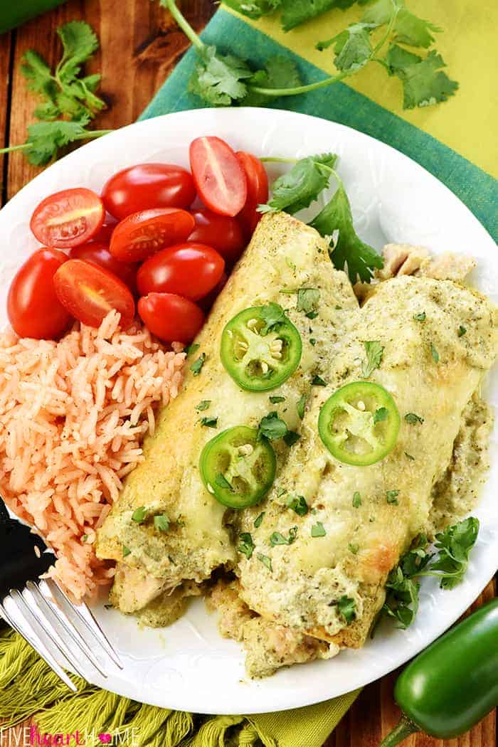 Aerial View with Sides of Grape Tomatoes and Rice