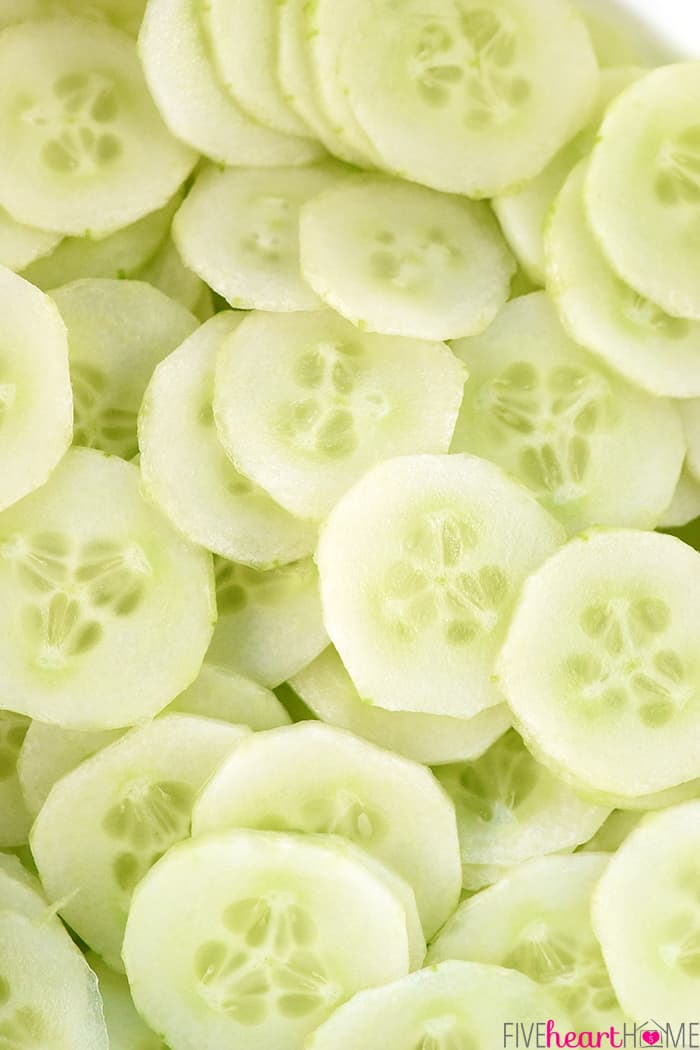 Sliced Cucumbers