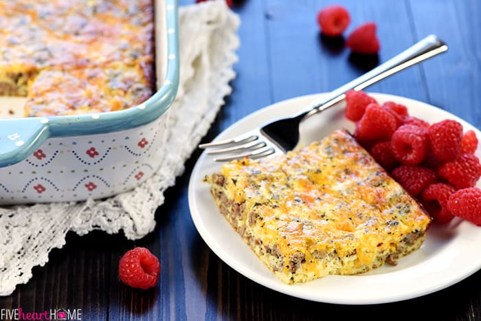 Ground Beef & Egg Breakfast Casserole • FIVEheartHOME