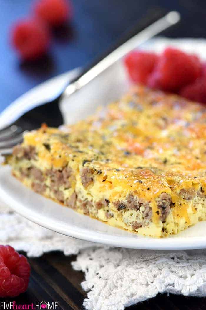 Ground Beef & Egg Breakfast Casserole • FIVEheartHOME