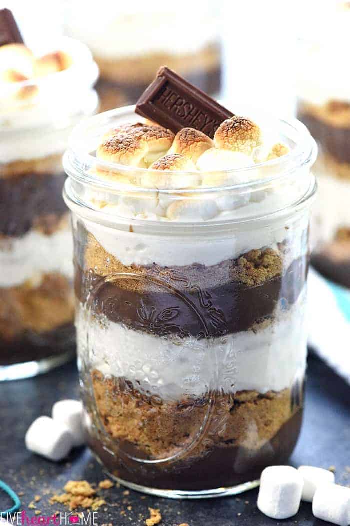 NO-BAKE Mini S'mores Trifles