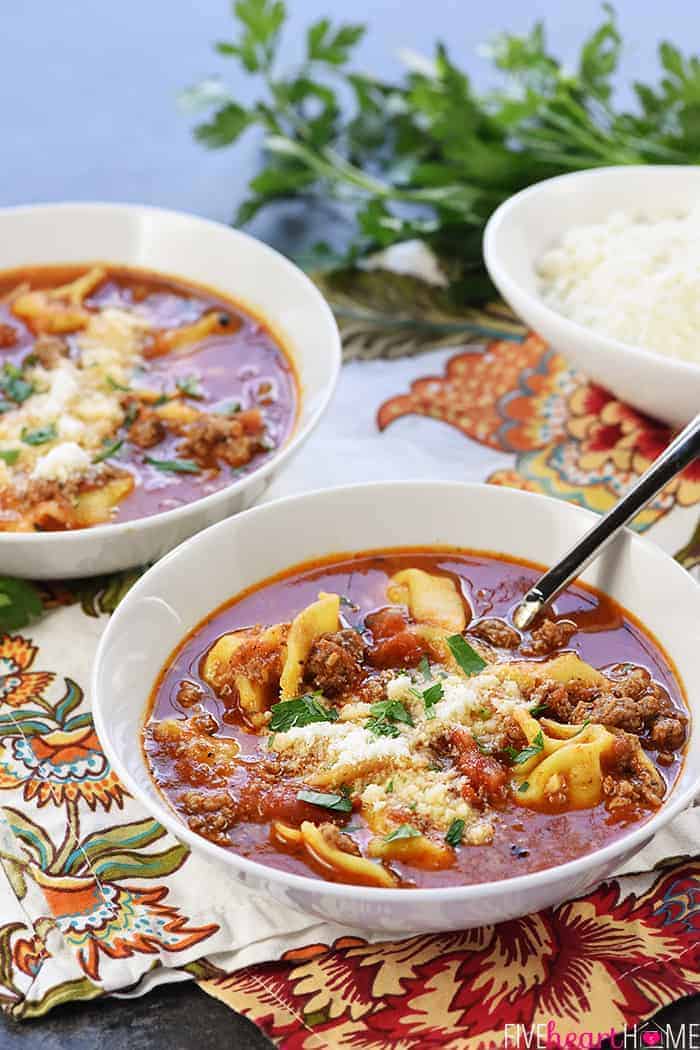 Tortellini Lasagna Soup