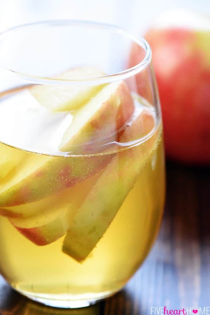 Sparkling Apple Cider Sangria • FIVEheartHOME