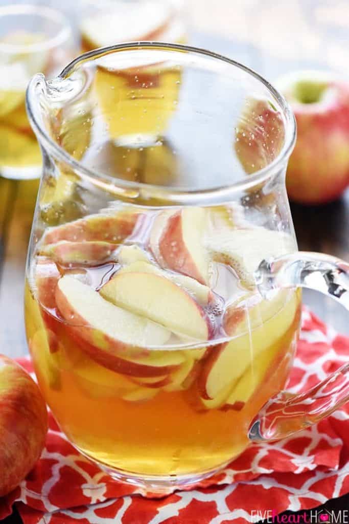 Sparkling Apple Cider Sangria • FIVEheartHOME