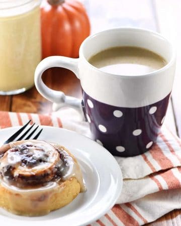 Homemade Pumpkin Spice Coffee Creamer Recipe ~ made with real pumpkin puree and warm spices for all-natural, Starbucks copycat, Pumpkin Spice Lattes at home! | FiveHeartHome.com