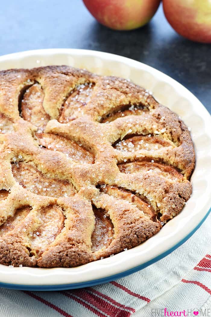 Close-Up in White Pie Dish 