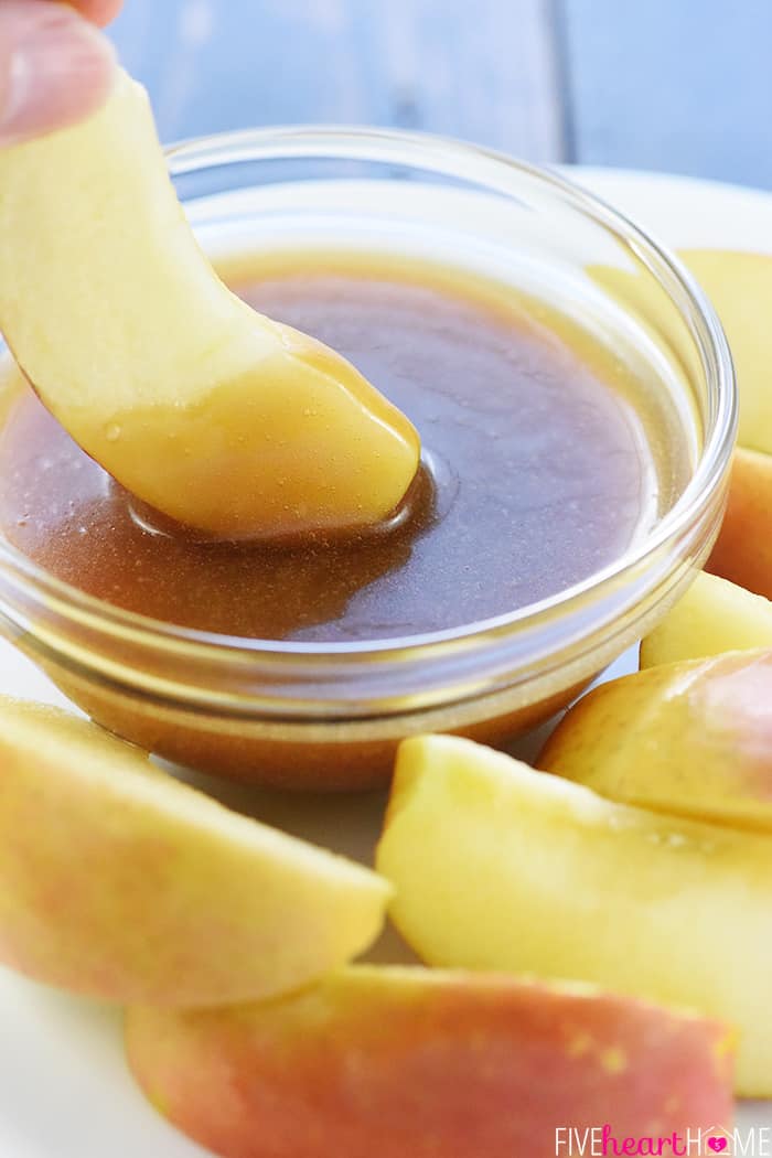 Using it as Caramel Dip for apple slices.