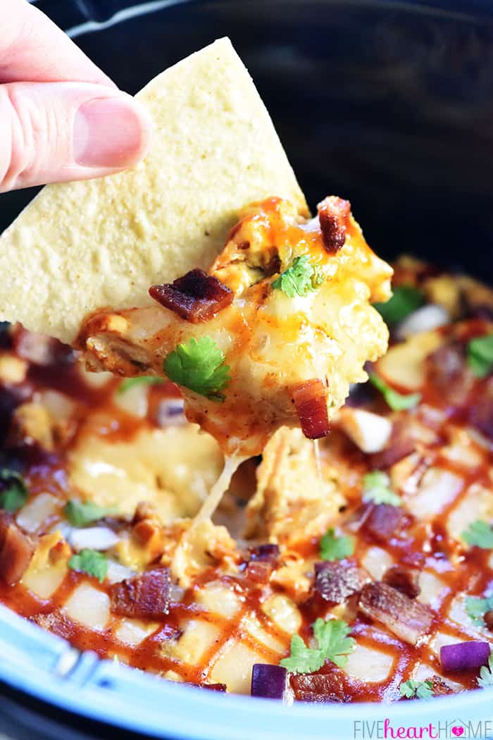 Crock Pot BBQ Chicken Dip