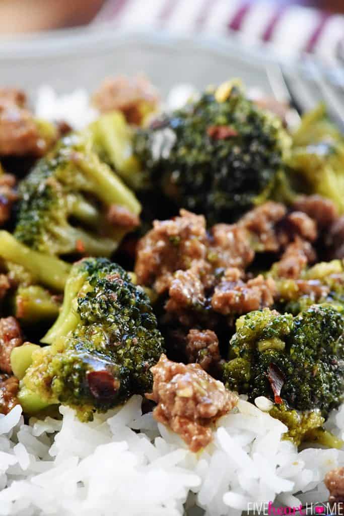 DELICIOUS Ground Beef & Broccoli RAVE Reviews! • FIVEheartHOME