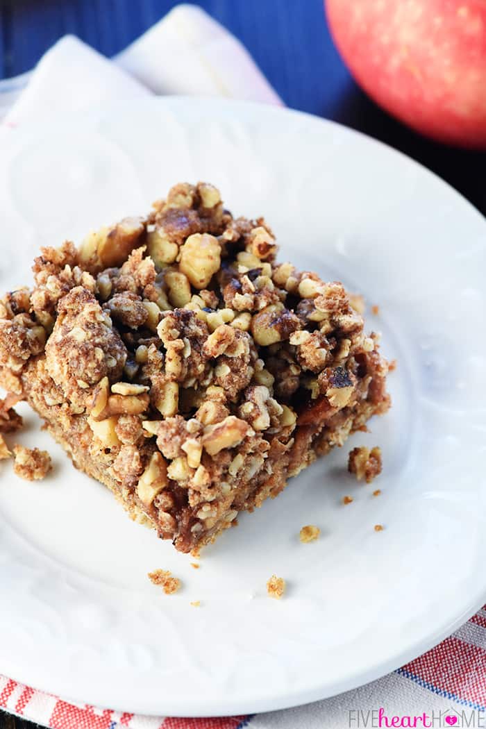 Apple Butter Bar on a plate, a delicious idea for apple butter uses