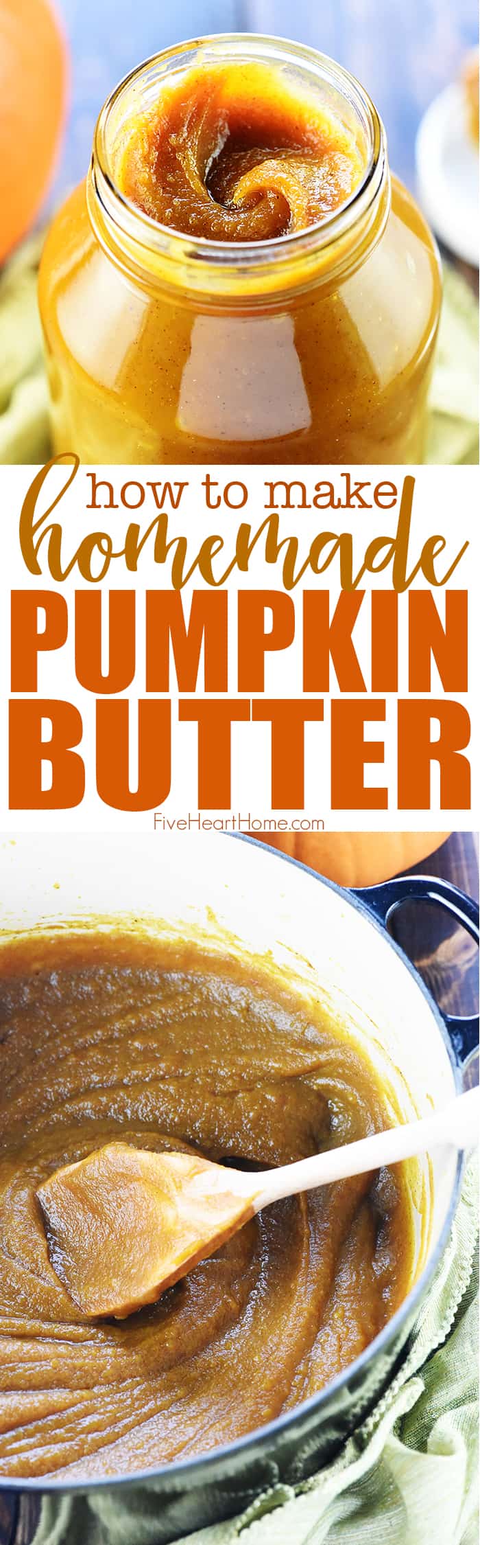 Homemade Pumpkin Butter collage with text