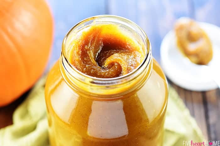 Pumpkin Butter in a jar.