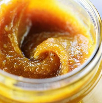 Healthy Pumpkin Butter in a jar