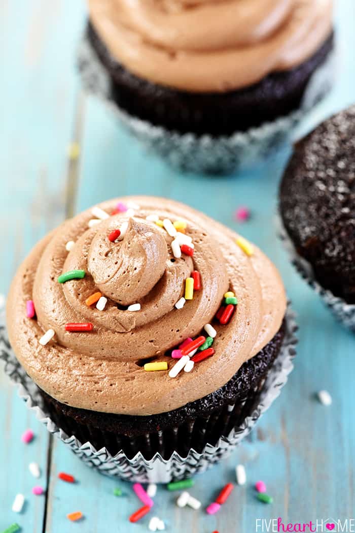 Homemade cake mix chocolate cupcakes