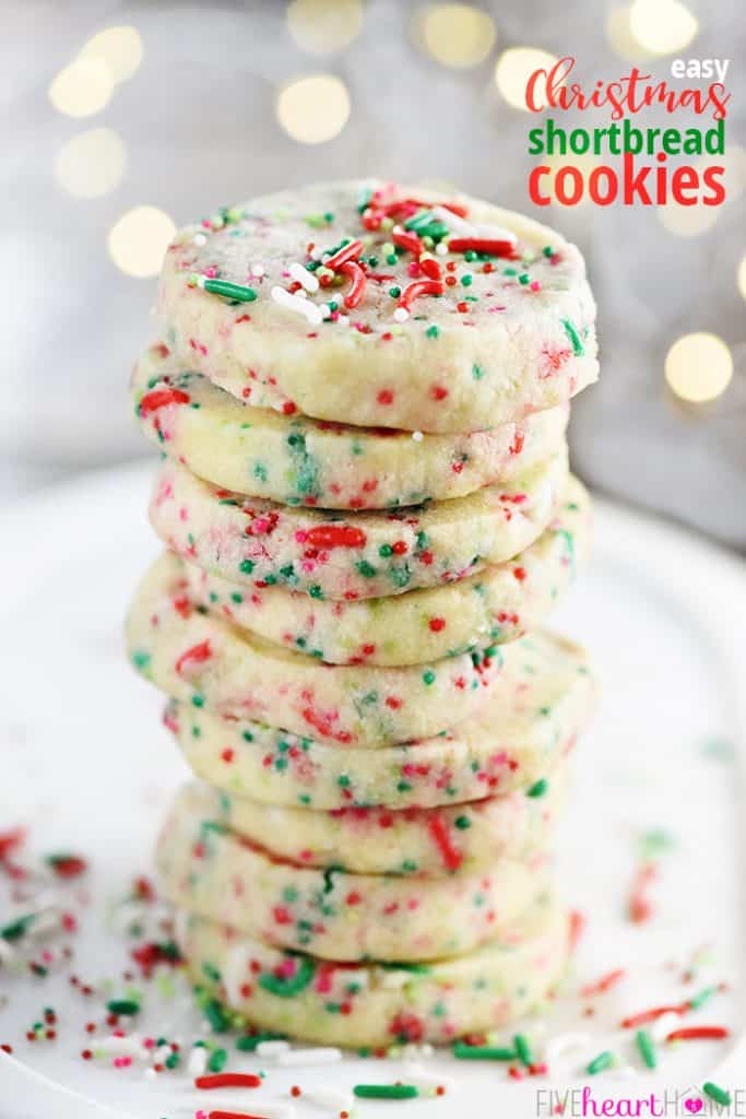EASY Christmas Shortbread Cookies ~ SO YUMMY! • FIVEheartHOME