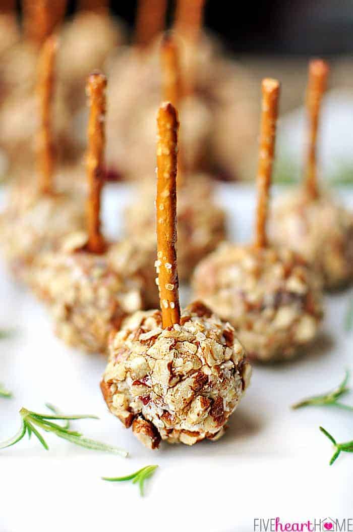 Mini Cheese Ball Bites • FIVEheartHOME