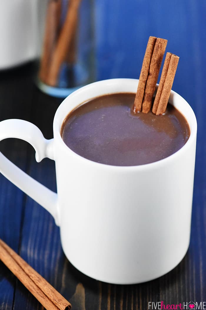 Mexican Crockpot Hot Chocolate recipe.