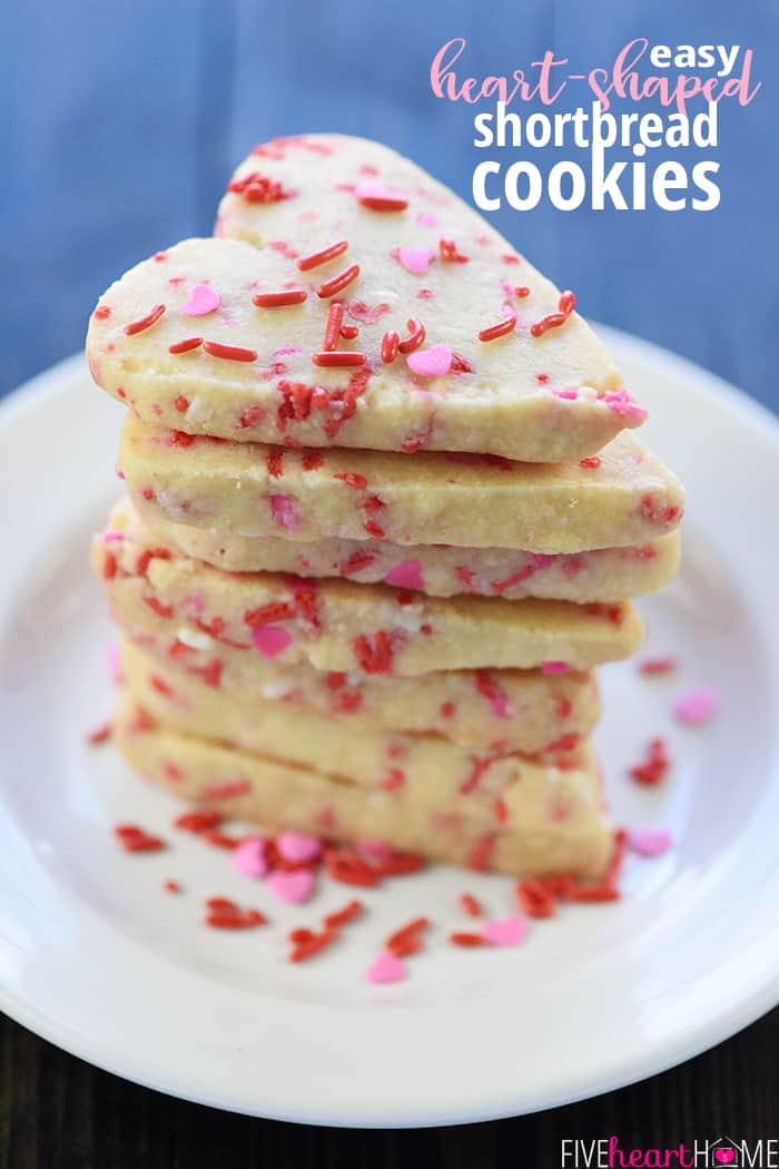 Quick and Easy Heart Shaped Shortbread Cookies » The Tattered Pew