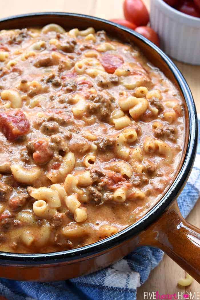 Homemade Hamburger Helper ~ Cheeseburger Macaroni