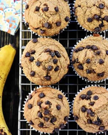 Blender Banana Oatmeal Muffins