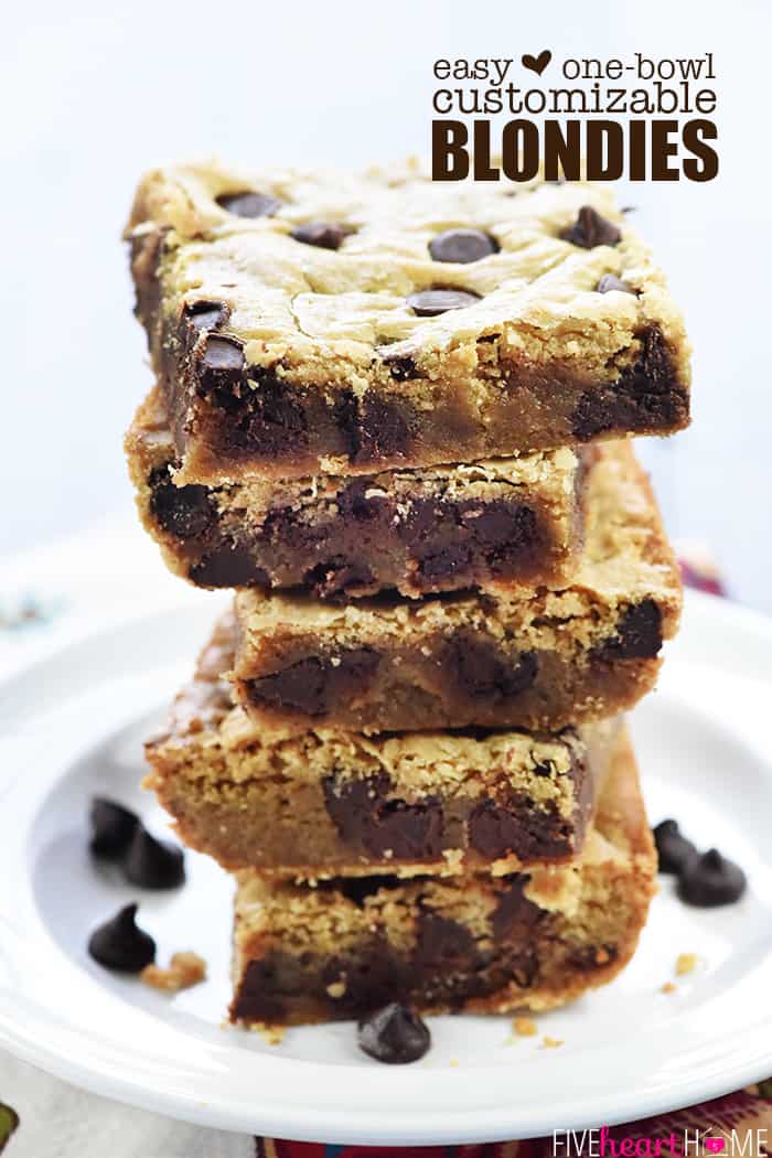 Blondies Recipe (Easy, One-Bowl Prep)