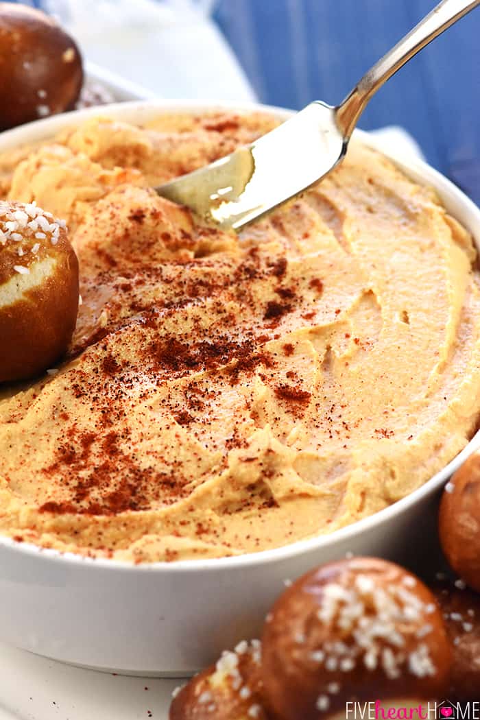 Close-up of Cheese Spread in bowl.