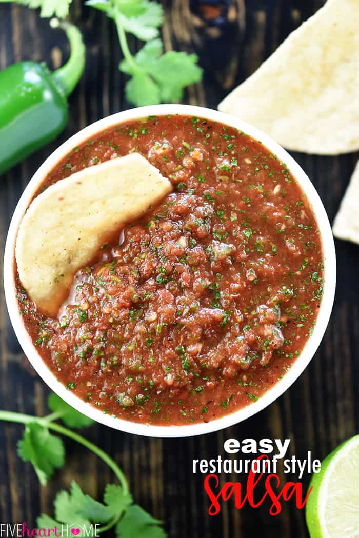 Best Salsa Recipe with text overlay.