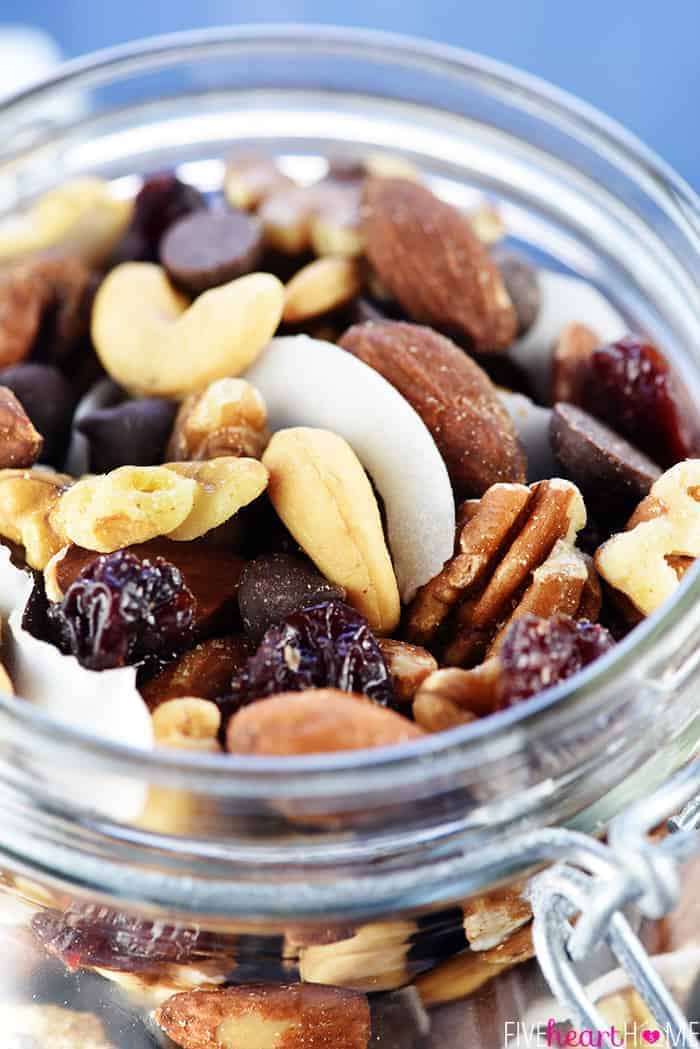 Close-up of Healthy Trail Mix.