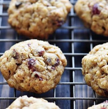 Oatmeal Lunchbox Cookies ~ small, wholesome treats perfect for tucking into a lunchbox to brighten your favorite child's day! | FiveHeartHome.com