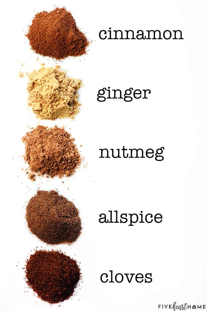 Pumpkin Pie Spice ~ a homemade spice blend that can be made in bulk and tweaked to your liking, perfect for flavoring all of your favorite fall treats! | FiveHeartHome.com What is in Pumpkin Pie Spice