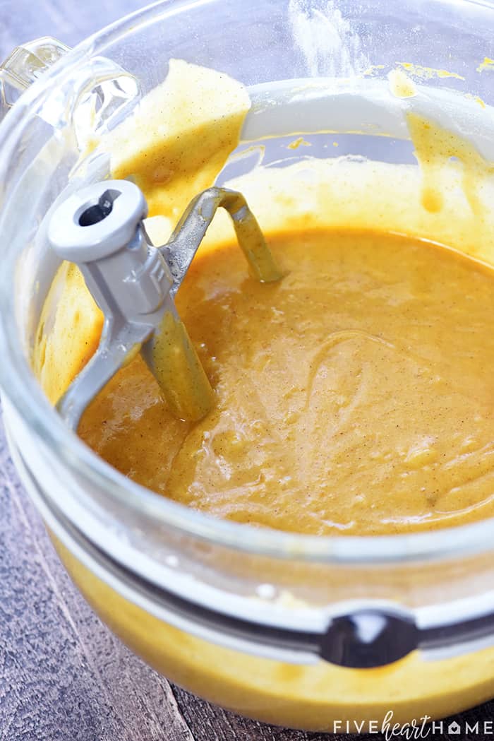 Batter in mixing bowl