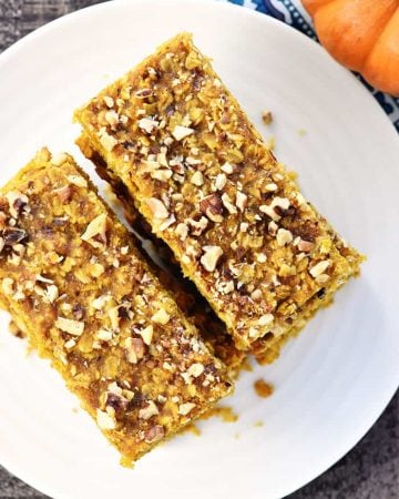 Healthy Pumpkin Breakfast Bars