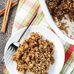 Gingerbread Baked Oatmeal ~ a wholesome, delicious, and easy to make recipe, with warm cozy spices that make it an ideal holiday or winter breakfast! | FiveHeartHome.com