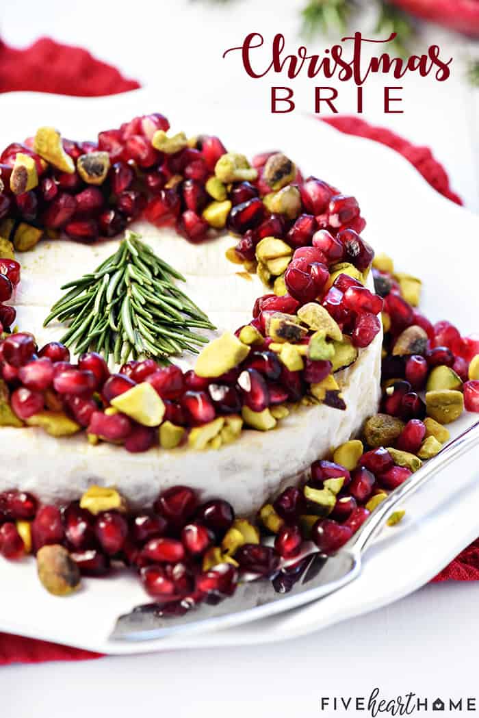 Christmas Brie with Text Overlay 